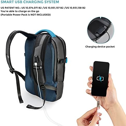 Швајцарски Дигитален Дизајн Ранец За Лаптоп 15,6 Инчи Издржлив Ранец За Патување На Колеџ со USB Порта за Полнење За Мажи Жени Студенти