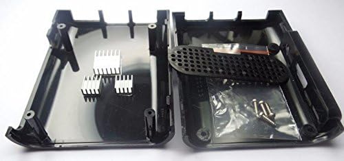 Corpco Black ABS Case за Raspberry Pi 3 & Raspberry Pi 2 Model B - Целосен пристап до пристаништата - Вклучува комплет за мијалник