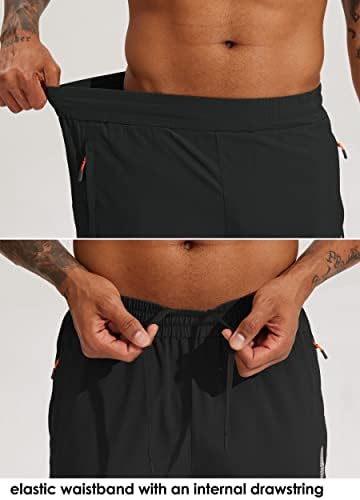 Вилит машки лесни џогери со џебови со патенти Брзо суво пешачење панталони тренингот атлетски панталони на отворено