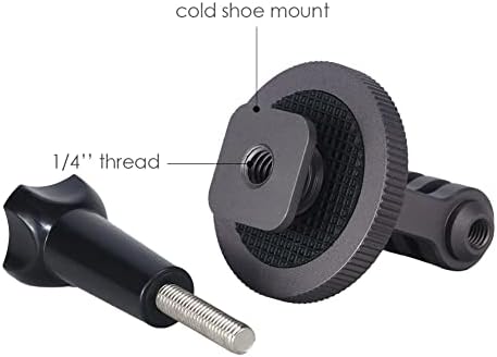 Adapter за монтирање на топла чевли за GoPro Hero 10/9/8/6/6/5, DJI Osmo Action, Akaso Brave 8/7/6 применлив за Tripod Selfie Stick