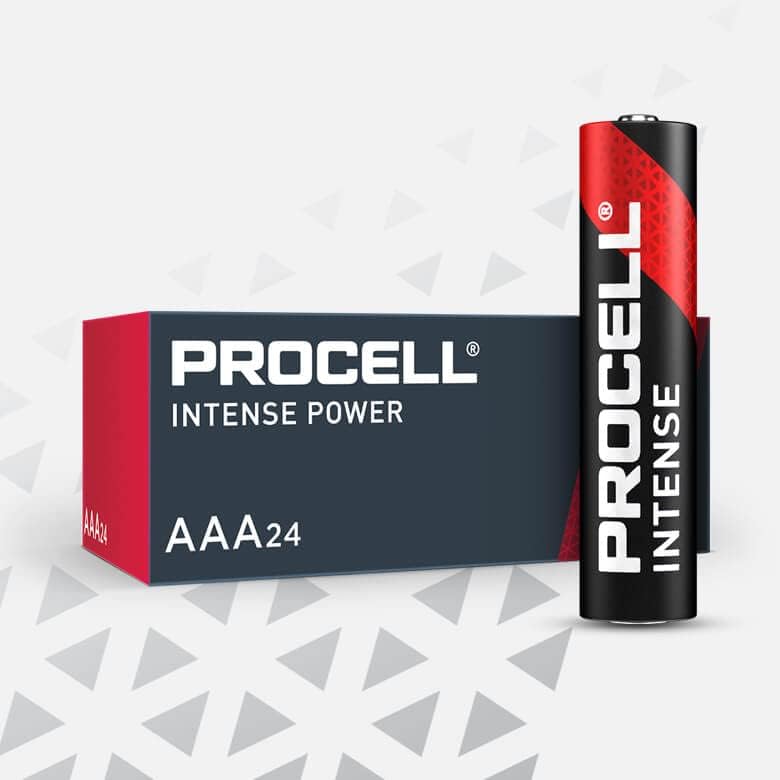 Procell Алкална Интензивна Моќ ААА, 1.5 V Батерии Пакет од 24