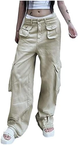Панталони за жени патент копче надолу панталони за панталони со низок пораст, панталони обични панталони со џебови со џебови