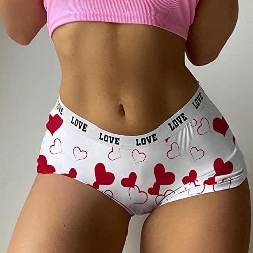 Печатени гаќички со низок профил за жени лето дише секси секси бебешки долна облека за плен шорцеви удобни кратки на боксерски боксери
