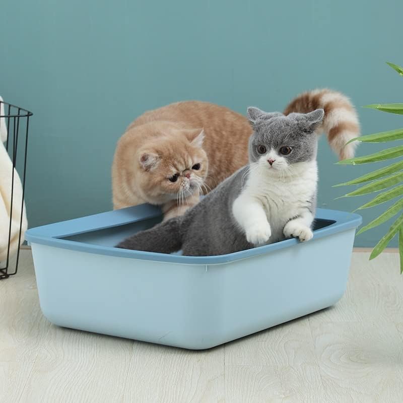 Wyfdp Мачки Кутија За Отпадоци Полузатворена Тоалетна Земја Голем Отворен Простор Анти-прскање Лесни За Чистење Тоалетни Мачки