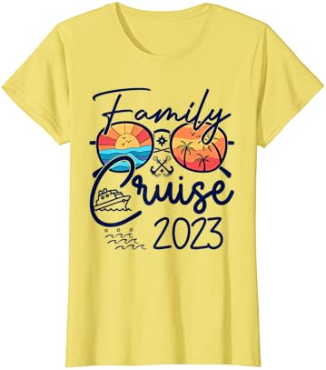 Семејство Крстарење 2023 Патување Патување Одмор Семејство Појавување Тим Маица