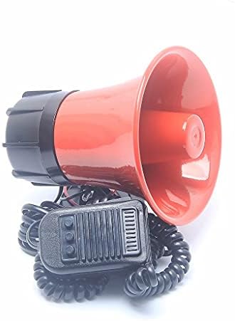 LXXSH Звук Рог Звучник Супер Гласен Рог Автомобил Мегафон Звучник Сирена Аларм Полиција Метал Камион Рог