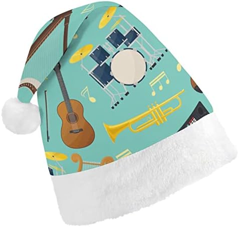 Гитара Музички Инструмент Божиќна Капа Персонализирана Капа На Дедо Мраз Смешни Божиќни Украси