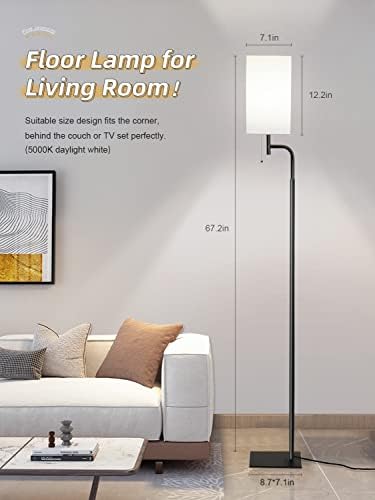Подна Ламба За Дневна Соба, 3 Температура На Бојата Модерна Стоечка Светилка За Спална Соба, Едноставен Дизајн Висока Светилка