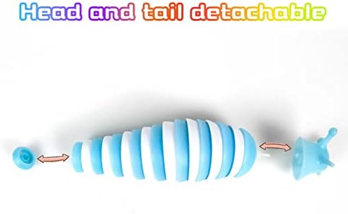Fidget Slug Toy Luminous 3 компјутери, Sensory Slug Fidget играчка за деца и возрасни, 3D артикулирана играчка играчка со фигури
