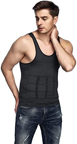 Одоланд Менс 3 пакувања Тела на телото на телото за тешкање на стомакот Термички компресија кошула резервоар за врвот