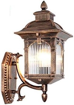 Кујт на отворено водоотпорна wallидна ламба, модерна едноставна ламба за авенија, ламба за креативно скалило на отворено, ламба за