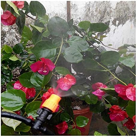 Менхонг Ботаничка градинарска тревник млазница 10 парчиња 1/4 инчи портокалова градинарска наводнување прскалка со конектор за конектор Земјоделство