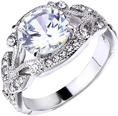 Тркалезен прстен Гроздобер сина дијамант прстен дијамантски прстен Gemамстон прстен прстен прстен голем облик голем сафир прстен