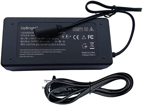 UpBright 29V 2-Prong AC/DC Adapter Compatible with Okin DeltaDrive 24V Lift Chair Motor 1.28.000.002.59 1.28.000.095.30 1.28.000.108.30