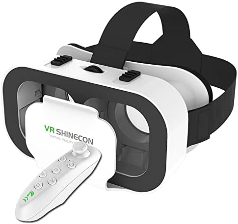 3d Виртуелна Реалност Очила Слушалки 3D VR Слушалки СО Далечински Управувач Рачка, За Филмови &засилувач; Игри Bluetooth Компатибилен