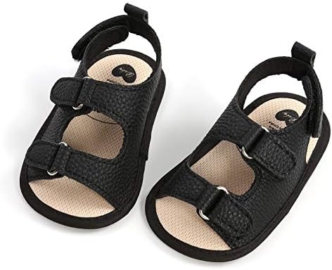 Енјочо летни сандали на плажа бебе момчиња девојчиња сандали меки нелизгачки гумени ѓон пред-превоани чевли за одење чевли