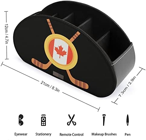 Хокеј во Канада кутија за складирање на далечински управувач PU Мултифункционален ТВ далечински управувач на држачи Организатор кутија