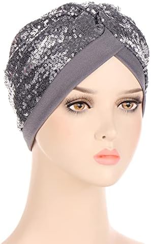 Womenените муслимански турбан капа со превртени превртени рак во форма на карцином во форма на карцино