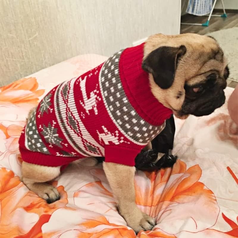 Топла облека за кучиња за мали средни кучиња плетени џемпер за мачки миленичиња облека за булдоги кученца костум палто зимски сив зајак