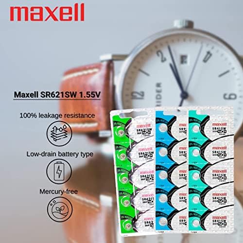 Максел Види Батерија копче ќелија SR621SW СР-621SW 364