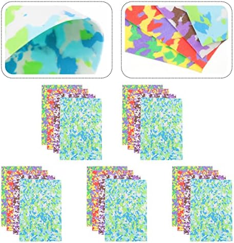 Ciieeo Подарок хартија 20 парчиња сјајни занаетчиски плочи од пена сунѓер хартија пена за занаетчиски листови за уметнички занаетчиски проекти цветни аранжмани матер