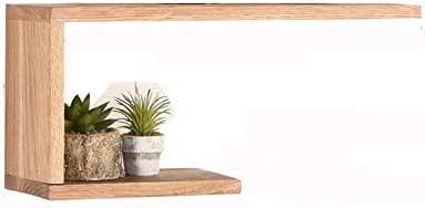 PIBM Стилски полица за едноставност Полнен wallид поставен лебдечки решетка DIY Цврсто дрво Мултифункција Заштеда на простор за заштита