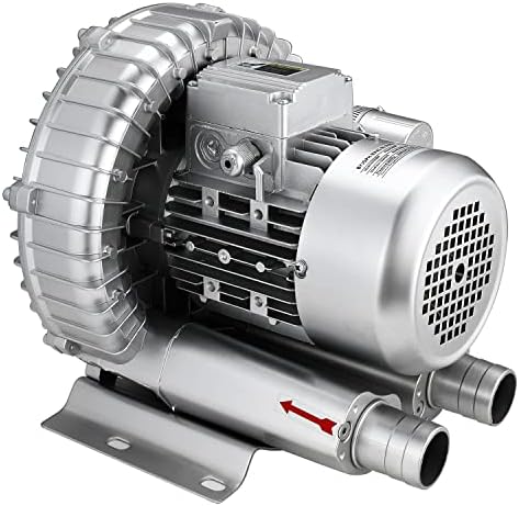 Регенеративен вентилатор на BYJOPH 1HP, 85CFM 110V 60Hz единечна фаза, вентилатор на вител со висок притисок, индустриска вакуумска