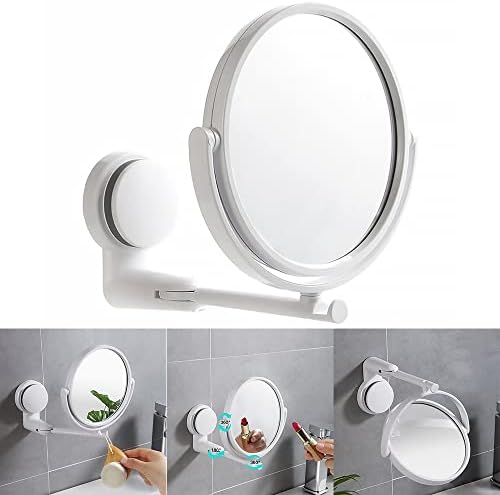 Преклопување на хукаи го проширува огледалото за бања без вежба за вртење на вртливата рака двојно странична козметичка шминка
