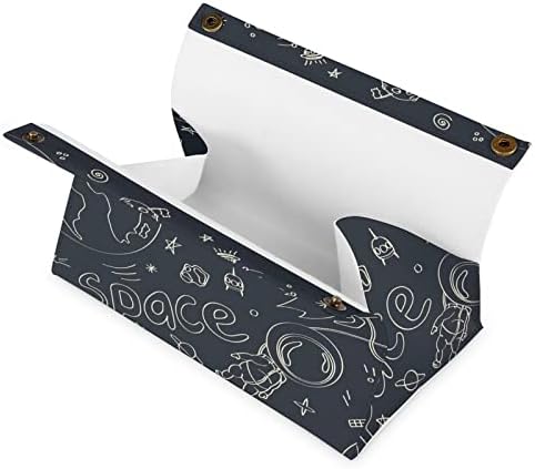 Вселенско ткиво кутија ПУ кожен држач за салфетка за салда за табела countertop домашна канцеларија автомобил