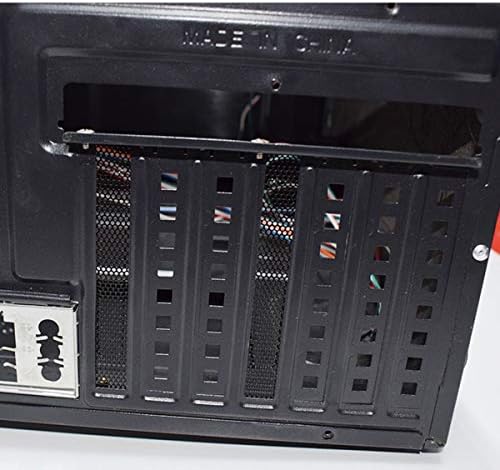 E-Outate PCI Slot Cover 6PCS Black Dust Filter Expansion Bland Plate PC PC MOUST COMCEST BLAND со завртки од 6 парчиња