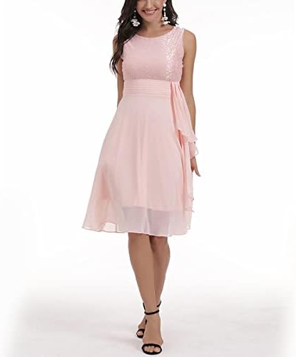 Фрагрн гроздобер фустан, модерна женска цврста боја на половината во боја пукна стил на зашиена чипка ретро голем полите тенок фустан