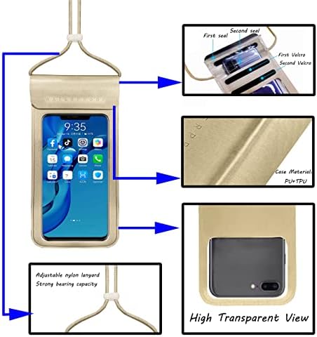 Ниутрип Водоотпорна Торбичка За Мобилни Телефони, Торба За Сув Телефон Компатибилна за iPhone 13 12 11 Pro MAX XS MAX XR X 8 7 6 S SE, Galaxy