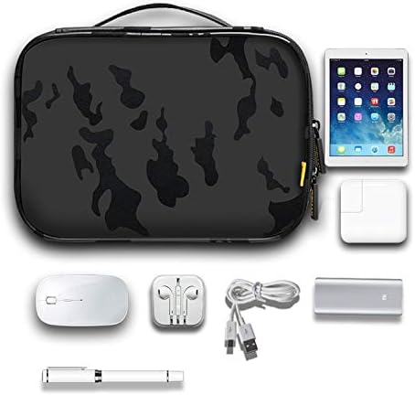 Jrcmax Премиум Пренослива Водоотпорна Торбичка За Патувања За Електронски Додатоци, Додатоци За MacBook, Полначи, Енергетска Банка,