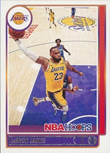 2021-22 Панини обрачи 136 Леброн Jamesејмс Лос Анџелес Лејкерс НБА кошаркарска трговска картичка