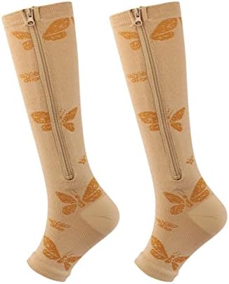 Codrings Compression Fitness Elastic обични патенти чорапи спортови на возрасни чорапи женски големи чорапи со големина