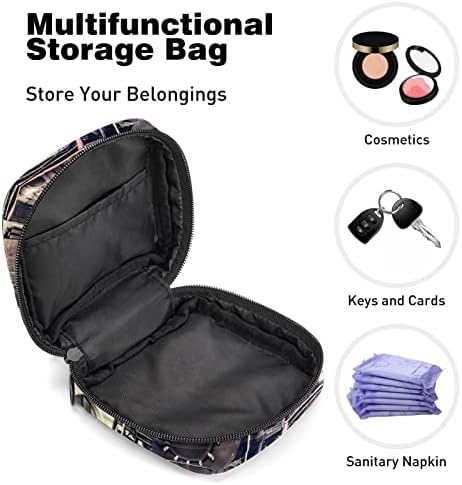 Санитарна торба за складирање на салфетка, торбичка за подлога, торбичка за подлога, мала торба за шминка, шема на главата на возот