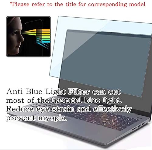 Puccy Анти -сино светло затемнување на стаклото за заштита на стакло, компатибилен со Gaomon 15.6 IPS HD LCD Pen Pen PD1560 （Активно подрачје