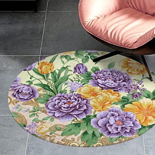 Виолетова цвеќиња меки килими за спална соба за дневна соба килими расадник девојки теписи дома декор килими за дневна соба што се мијат