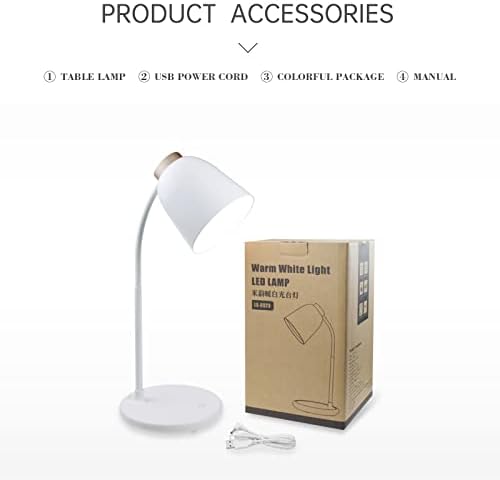 RSSER Gooseck Desk Lamp, Flexible Battery Detardated Battery Opentated Touch Switch USB Charge Dimmer LED сијалица за сијалички за ламби