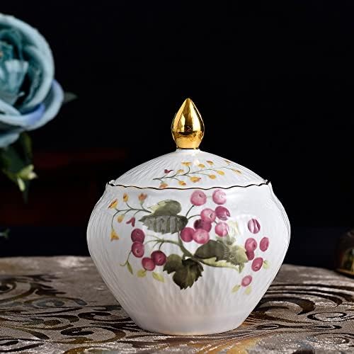 15 парчиња Златен раб за олеснување керамика розова боја цреша кафе со чајни керамички чајници и сет на чаши