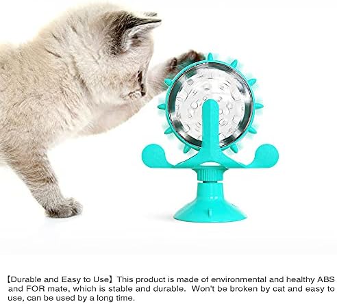 Интерактивни играчки за мачки за ветерници за ветерници, интерактивни смешни играчки за мачки со sвона, 360 ° ротирачки чаши за