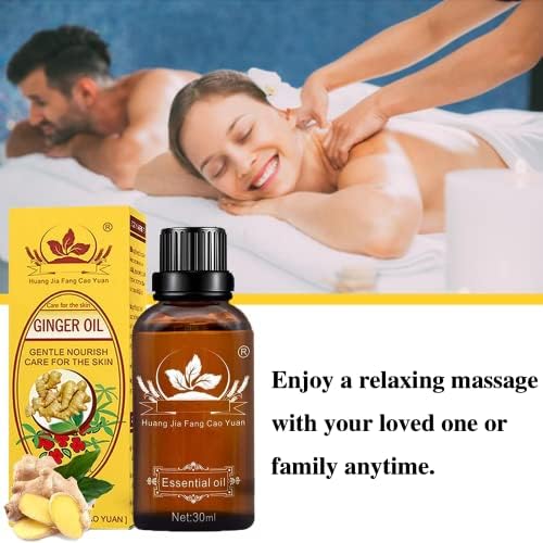 5 пакувања масло од ѓумбир лимфна масажа на дренажа - масло од ѓумбир од дренажа, лимфно дренажа масло од ѓумбир, есенцијално