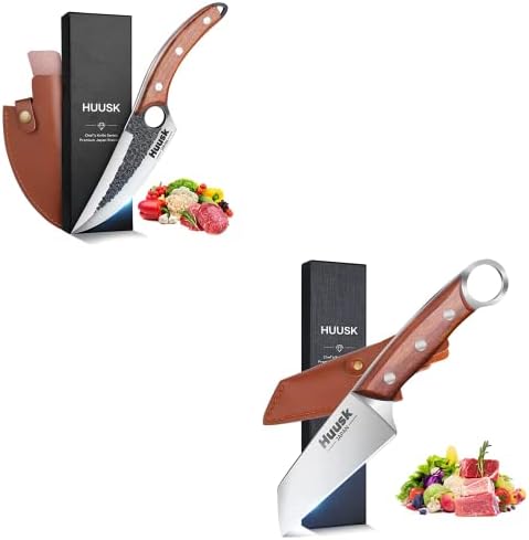 Хуск Јапонија Нож Пакет Со Преносни Кујнски Ножеви За Стек И Овошје