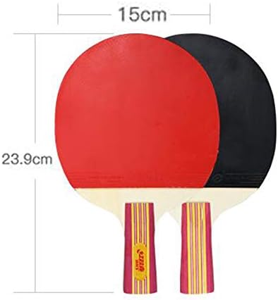 Sshhi 3 starsвезди пинг-понг лопатка, 5-слој задебелена основна плоча, погодна за офанзивни играчи, трајни / како што е прикажано / 23,9 х 15см
