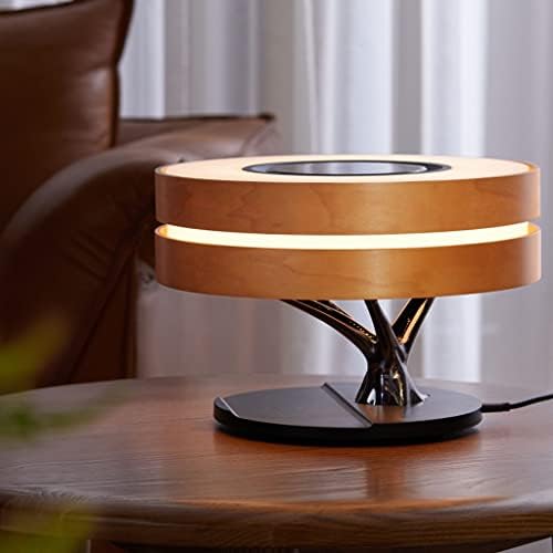 Музичка ламба за маса во кревет со безжичен полнач, ламба за допир со Bluetooth, LED ноќно светло за спална соба, дневна соба,