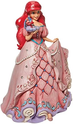ЕНЕСКО Jimим Шор Дизни Традиции Малата сирена маѓепсана принцеза Ариел Делукс фигура, 15,75 инчи, повеќебојни