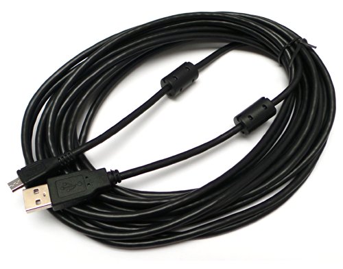 Увозник520 20ft Дополнителен долг кабел за полнење на контролорот PS4 W/ Ferrite Core за PlayStation 4 Dual Shock 4