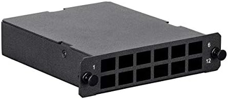 Monoprice 12-Port LGX MPO Cassette LC Duplex 2MPO, лесен за инсталирање, употреба со празни панели