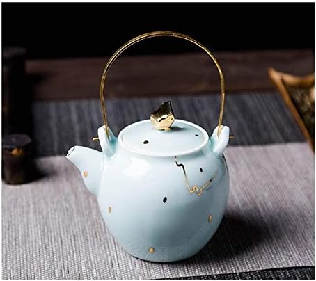 Билен чај тенџере чајник Чајник Керамички Рачно насликани Златен Чај Сет Чајник Еден Тенџере Чајник Чајник