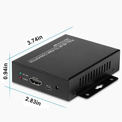 wsdcam TVI ДО HDMI Конвертор Целосен HD 4k Конвертор, 1080p/720p/4K/8MP/5MP/4MP/3MP, BNC До HDMI Видео Конвертор Адаптер-CVBS/TVI/CVI